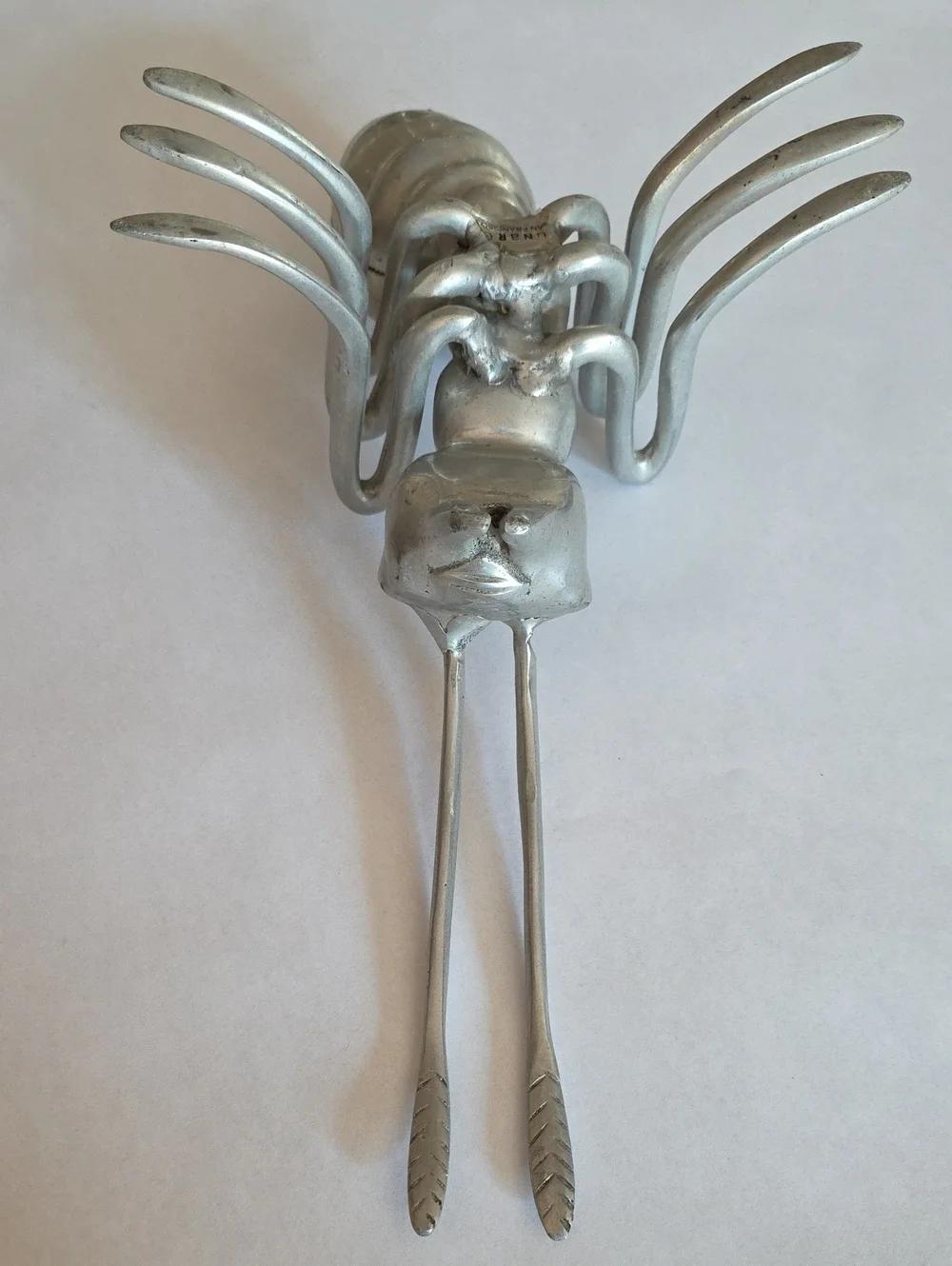Vintage Polished Aluminum Ant Sculpture - Nima Oberoi Lunares San Francisco